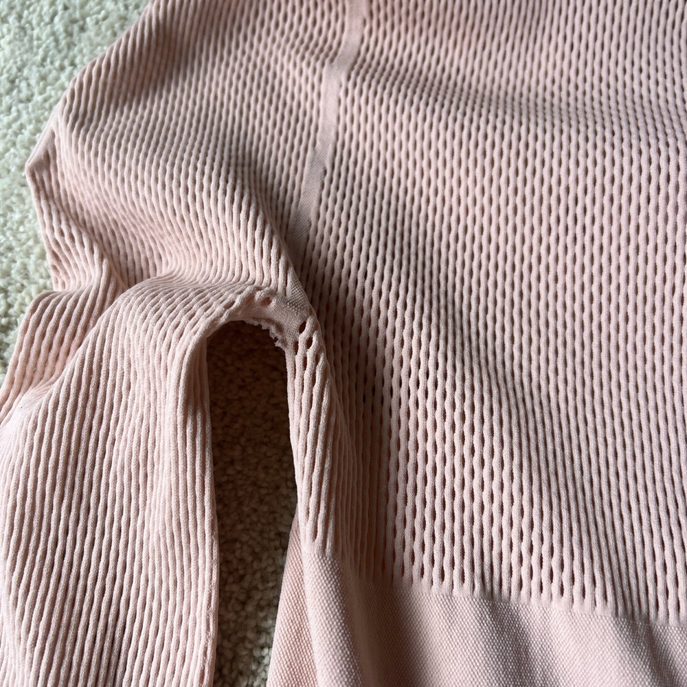 FENDI Light Pink Micro Mesh Bodysuit XL - Picture 6 of 10